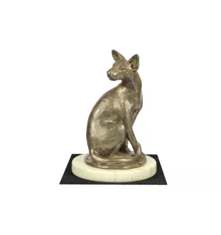 Chat Mau égyptien - statuette de chat, figurine de silhouette de chien, trophée pour une exposition canine de la marque Art-Dog