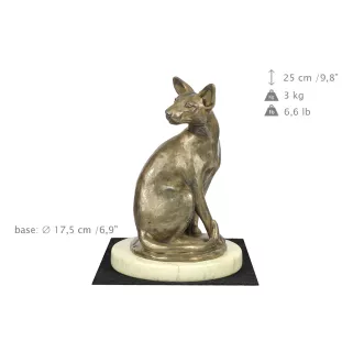 Chat Mau égyptien - statuette de chat, figurine de silhouette de chien, trophée pour une exposition canine de la marque Art-Dog