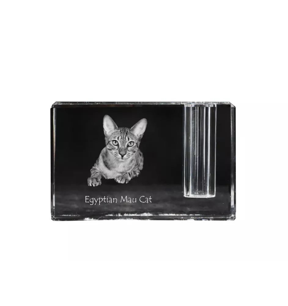 Kot egipski Mau penholder kryształowy z kotem Art-Dog
