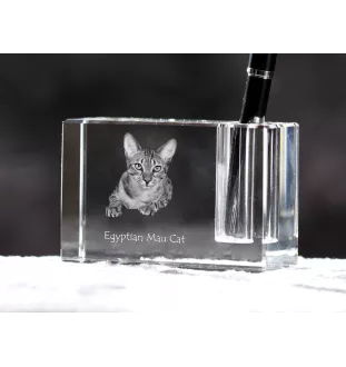 Kot egipski Mau penholder kryształowy z kotem Art-Dog