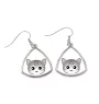 Egyptian Mau Cat - elegant metal earrings as a gift from the Art-Dog brand