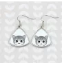 Egyptian Mau Cat - elegant metal earrings as a gift from the Art-Dog brand