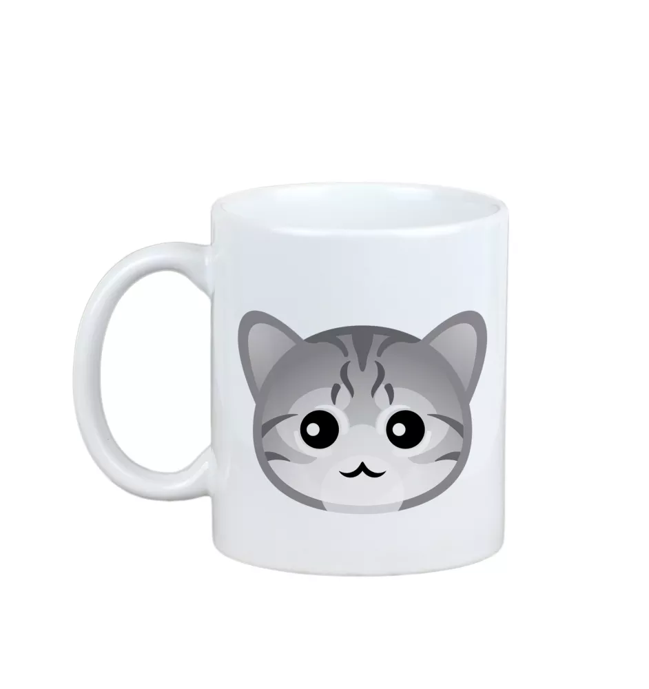 Ägyptische Mau Katze - Tasse mit Grafik und Aufschrift der Marke Art-Dog