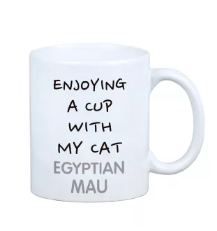 Ägyptische Mau Katze - Tasse mit Grafik und Aufschrift der Marke Art-Dog