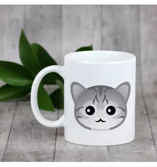 Ägyptische Mau Katze - Tasse mit Grafik und Aufschrift der Marke Art-Dog
