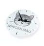 Ägyptische Mau Katze - MDF-Uhr mit Grafik und Logo der Marke Art-Dog