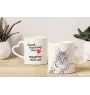 Egyptian Mau Cat - cat mug, adorable heart-shaped handle mug, universal gift from Art-Dog brand
