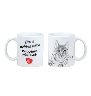 Egyptian Mau Cat - cup with a cat, cup with a photo, personalized gift from the Art-Dog brand