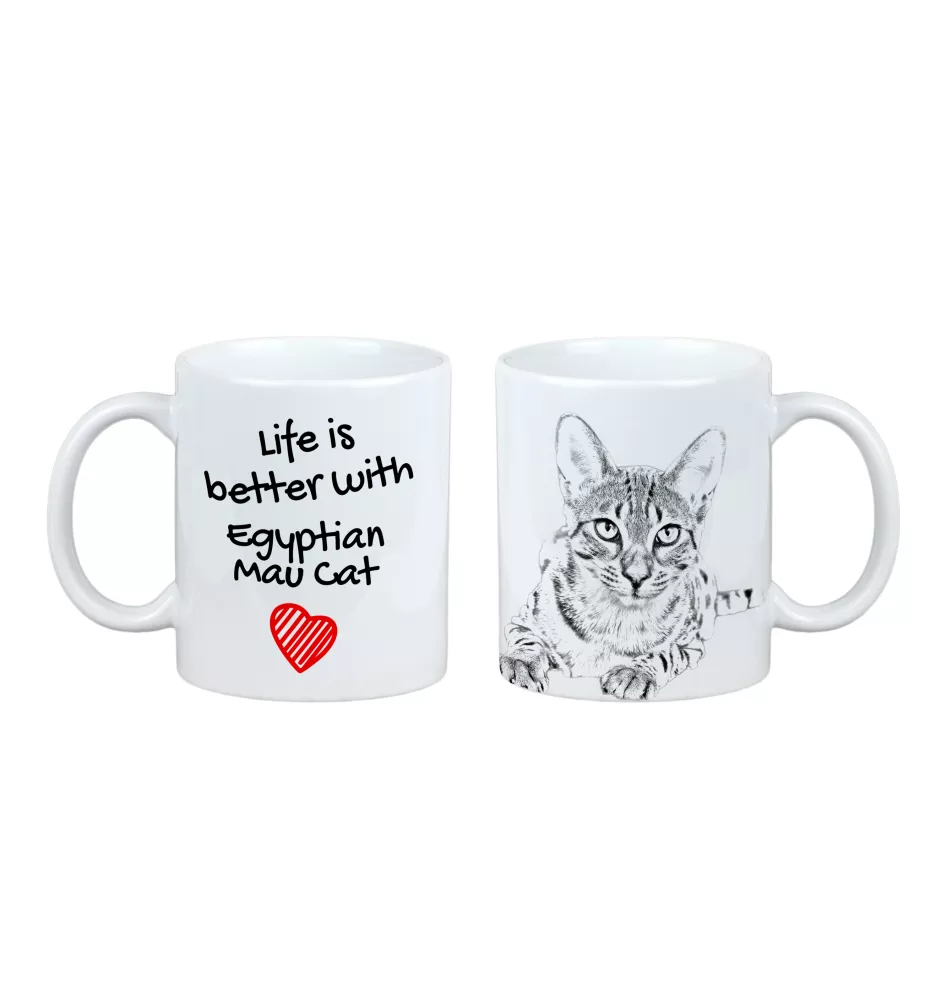 Ägyptische Mau Katze - Tasse mit Katze, Tasse mit Bild, personalisiertes Geschenk der Marke Art-Dog