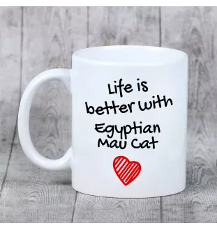 Chat Mau égyptien - tasse avec un chat, tasse avec une photo, cadeau personnalisé de la marque Art-Dog