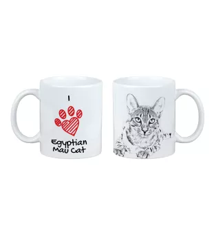 Ägyptische Mau Katze - Tasse mit Katze, entzückende Tasse mit Grafik, Geschenk mit Ihrem Foto von der Marke Art-Dog