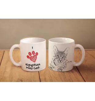 Ägyptische Mau Katze - Tasse mit Katze, entzückende Tasse mit Grafik, Geschenk mit Ihrem Foto von der Marke Art-Dog