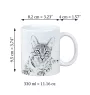 Chat Mau égyptien - tasse avec un chat, une tasse joyeuse pour les amoureux des chiens, un cadeau personnalisé de la marque Art-Dog