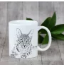 Ägyptische Mau Katze - Tasse mit Katze, fröhliche Tasse für Hundefreunde, personalisiertes Geschenk der Marke Art-Dog