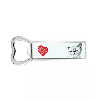 Exotique à poil court - ouvre-bouteille avec un chat, ouvre-bouteille personnalisé pour le réfrigérateur, cadeau unique pour homme de la marque Art-Dog