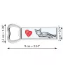 Havana brown Cat - bottle opener with a cat, personalized fridge opener, unique gift for men by Art-Dog brand