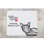 Havana brown Cat - mouse pad with print, personalized cat pad, unique gadget for an office worker from the Art-Dog brand