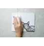 Havana brown Cat - mouse pad with print, personalized cat pad, unique gadget for an office worker from the Art-Dog brand