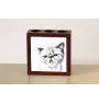 Exotic Shorthair - pen holder with a cat, desk organizer with a print, personalized desk decoration by Art-Dog brand
