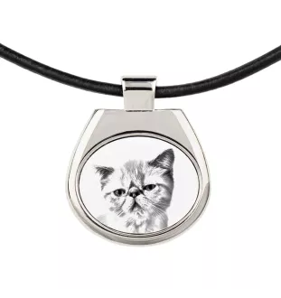 Exotique à poil court - collier avec un chat, pendentif personnalisé avec une photo, collier unique pour hommes et femmes de la marque Art-Dog