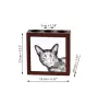 Havana brown Cat - pen holder with a cat, desk organizer with a print, personalized desk decoration by Art-Dog brand