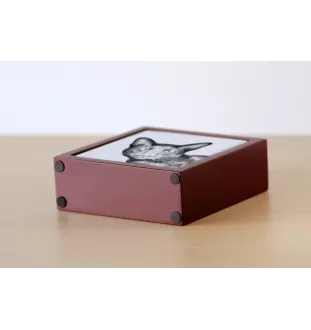 Havana brown Cat - pen holder with a cat, desk organizer with a print, personalized desk decoration by Art-Dog brand