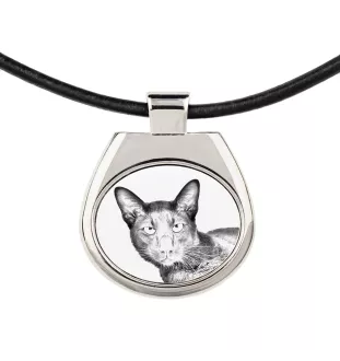 Havana brown Cat - cat necklace, personalized pendant with a photo, unique necklace for women and men by Art-Dog brand