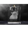 Exotic Shorthair - Candle holder with cat photo, crystal tealight holder, personalised gift by Art-Dog brand