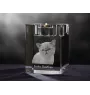 Exotic Shorthair - Candle holder with cat photo, crystal tealight holder, personalised gift by Art-Dog brand
