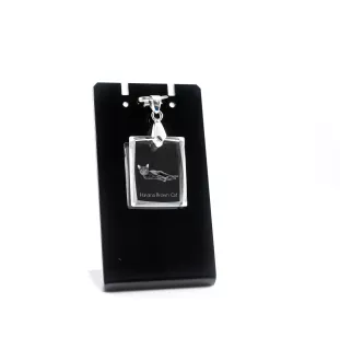 Chat Havana brown - Crystal cat pendant, photo necklace, unique jewellery by Art-Dog