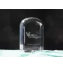 Chat Havana brown - un cube en cristal avec une photo, une photo de chat dans le cristal, un presse-papiers cubique de la marque Art-Dog