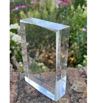 Himalayakatze - Kristall mit einem Katzenbild, Bild im Glas, moderne Ausstellung des Art-Dog-Fotos.