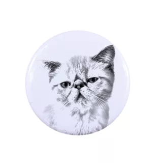 Exotisch Kurzhaar Rucksack decoration, personalized badge, perfect gadget for animal lovers from the Art-Dog brand