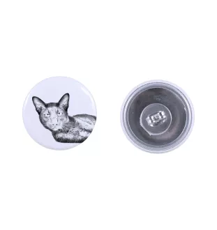 Chat Havana brown - boucles d'oreilles avec votre chat bien-aimé, photo personnelle, accessoire parfait pour les amoureux des chats de la marque Art.-Dog