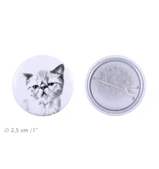 Egzotyczny krótkowłosy przypinka z kotem mała Art-Dog