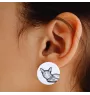 Havana brown Cat - earrings with a beloved cat, own photo, perfect gadget for cat lovers from the Art.-Dog brand.