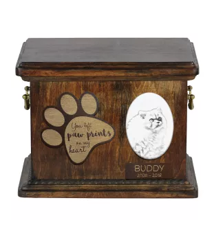 Himalayakatze - Eine Urne für die Asche einer Katze, eine Urne für eine Katze mit Foto, eine personalisierte Katzenasche-Box der Marke Art-Dog.