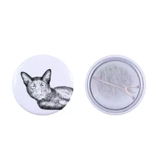 Chat Havana brown - un accessoire de sac à dos, un badge personnalisé, l'accessoire parfait pour les amoureux des animaux de la marque Art-Dog
