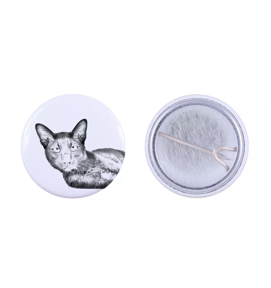 Chat Havana brown - un accessoire de sac à dos, un badge personnalisé, l'accessoire parfait pour les amoureux des animaux de la marque Art-Dog