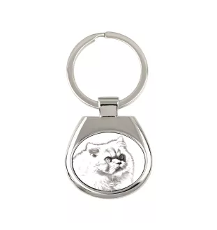 Chat de l'Himalaya - porte-clés avec un chat, porte-clés imprimé, breloque personnalisée de la marque Art-Dog