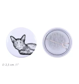 Chat Havana brown - un accessoire de sac à dos, un badge personnalisé, l'accessoire parfait pour les amoureux des animaux de la marque Art-Dog