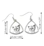 Exotique à poil court - boucles d'oreilles avec un chat, boucles d'oreilles pendantes avec une image, bijoux personnalisés avec l'impression de la marque Art-Dog