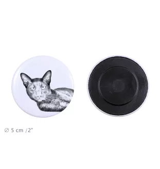 Havana brown Cat - collection of unique magnets, own photo, Art-Dog brand