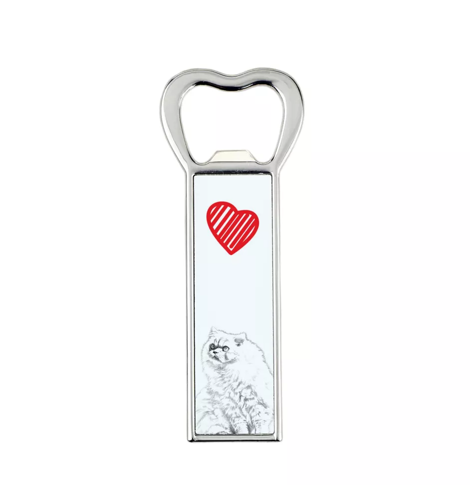 Himalayakatze - Flaschenöffner mit Katze, personalisierter Kühlschranköffner, ein einzigartiges Geschenk für Männer von der Marke Art-Dog.