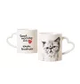 Exotisch Kurzhaar Tasse mit Katze, entzückende Tasse mit herzförmigem Henkel, universelles Geschenk der Marke Art-Dog