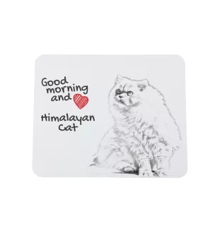 Chat de l'Himalaya - tapis de souris imprimé, tapis de souris personnalisé avec un chat, un gadget unique pour un employé de bureau de la marque Art-Dog