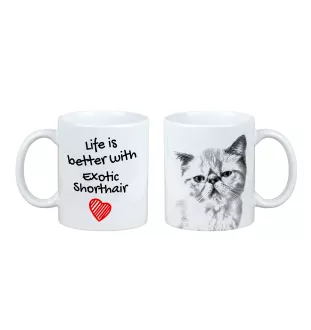 Exotisch Kurzhaar - Tasse mit Katze, Tasse mit Bild, personalisiertes Geschenk der Marke Art-Dog