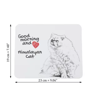 Himalayan Cat - mouse pad with print, personalized cat pad, unique gadget for an office worker from the Art-Dog brand