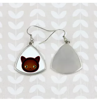 Havana Brown - elegant metal earrings as a gift from the Art-Dog brand