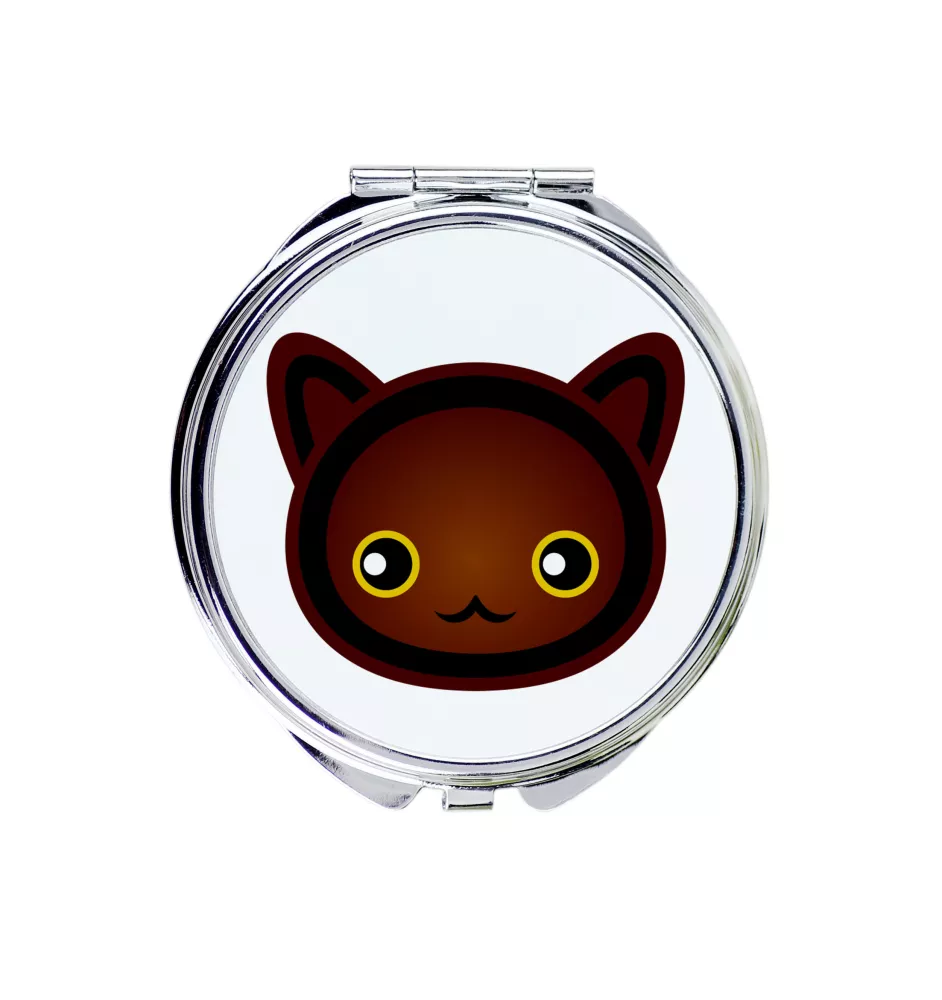 Havana Brown - pocket mirror for a purse by Art-Dog